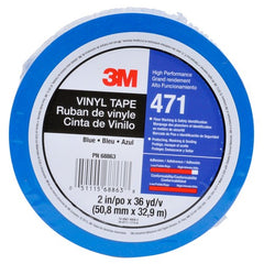 3M Vinyl Tape 471 Red 1/4″ × 36 yd 5.2 mil Individually Wrapped Conveniently Packaged - All Tool & Supply