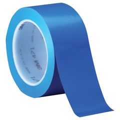 3M Vinyl Tape 471 Blue 1/4″ × 36 yd 5.2 mil Individually Wrapped Conveniently Packaged - All Tool & Supply