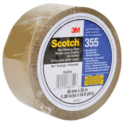 Scotch Box Sealing Tape 355 Tan 48 mm × 50 m - All Tool & Supply