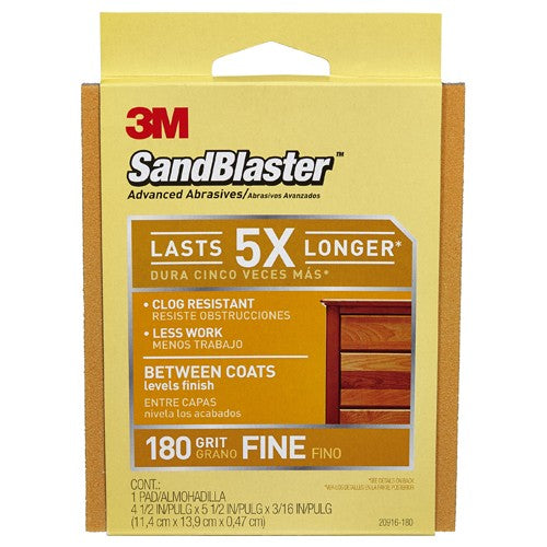 4.5 in × 5.5 in x .3 in 3M™ SandBlaster™ Between C Alt Mfg # 50683 - All Tool & Supply