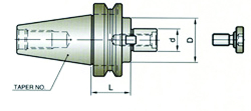 3/4 V50 SHELL MILL HOLDER EM - All Tool & Supply