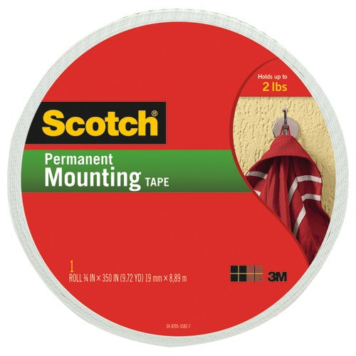 Scotch Mounting Tape 110-LONG .75″ × 350″ (19mm × 8 89m) - All Tool & Supply