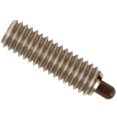 End Force Spring Plunger - 2.9 lbs Initial End Force, 11.1 lbs Final End Force (10–32 Thread) - All Tool & Supply