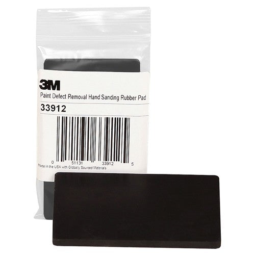 3M Paint Defect Removal Hand Sanding Rubber Pad 33912 4.5″ × 2.6″ - All Tool & Supply