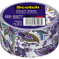 1.88 in × 10 yd Scotch(R) Duct Tape 910-PPP-C Purple Paisley Alt Mfg # 97998 - All Tool & Supply