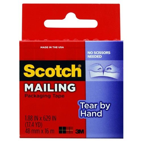 1.88 in × 629 in (48 mm × 16 m) Scotch(R) Tear By Hand Mailing P Alt Mfg # 65765 - All Tool & Supply