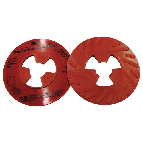 3M Disc Pad Face Plate Ribbed 81732 Extra Hard Red 5″ - All Tool & Supply