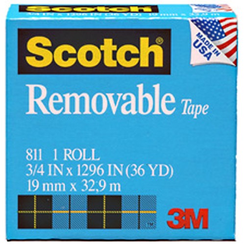 Scotch Removable Tape 811 1″ × 2592″ Boxed - All Tool & Supply