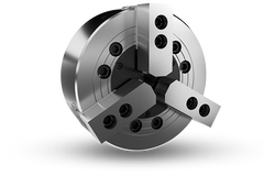 Auto Strong VA Series 3-jaw wedge type non through-hole power chuck (adapter included) - Part # V-212A11 - Exact Industrial Supply