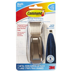 Command Modern Reflections Large Hook with Water-Resistant Strips MR03-SN-BES - Exact Industrial Supply