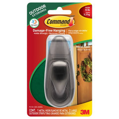 Command Outdoor Large Metal Hook Oil Rubbed Bronze FC13-ORB-AWES - Exact Industrial Supply