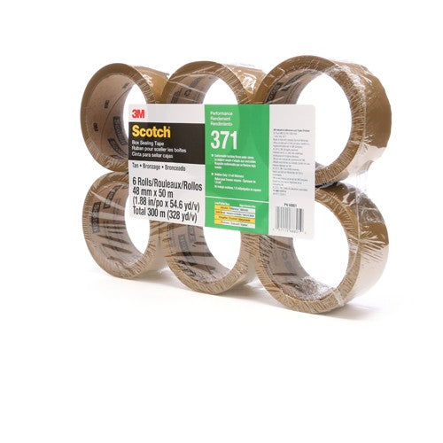 Scotch Sealing Tape 371 Tan 48 mm × 50 m - All Tool & Supply