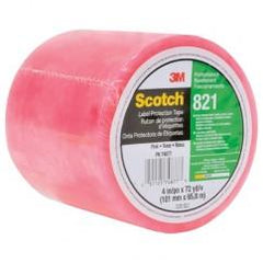 List 821 4" x 72 yds Labelgard Film Tape - Pink - All Tool & Supply