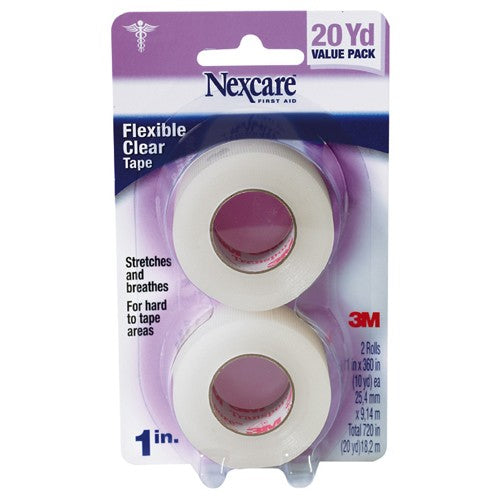 Nexcare Transpore Clear First Aid Tape 527-P1 1″ × 10 yds Wrapped - All Tool & Supply