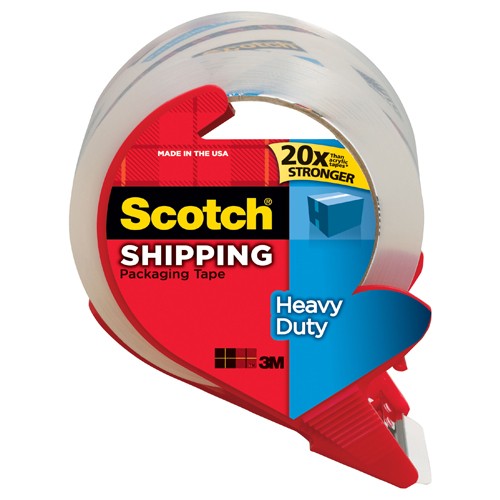 Scotch Heavy Duty Shipping Packaging Tape 3850S-RD 1.88″ × 38.2 yd (48 mm × 35 m) - All Tool & Supply