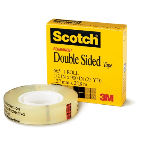 Scotch Double Sided Tape 665 1″ × 1296″ Boxed - All Tool & Supply