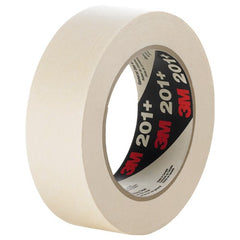 3M General Use Masking Tape 201+ Tan 24 mm × 55 m 4.4 mil Individually Wrapped Conveniently Packaged - All Tool & Supply