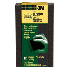 ‎3M General Purpose Sanding Sponge DSXF-F-ESF-10 2 7/8″ × 4 7/8″ × 1″ Extra Fine/Fine - All Tool & Supply