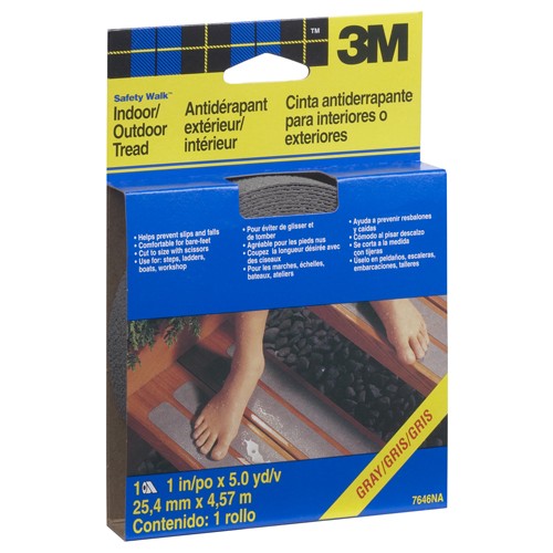 3M Safety-Walk Slip Resistant Tape 370G-R1X180 1″ × 15 ft Grey - All Tool & Supply