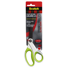 Scotch Precision Ultra Edge 8″ Bent Scissor 1458TBG Green - All Tool & Supply