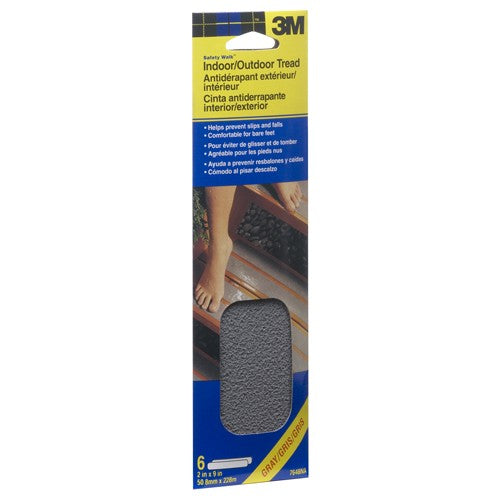 ‎3M Safety-Walk Slip Resistant Tape 370G-T2X9-6PK 2″ × 9″ Grey - All Tool & Supply